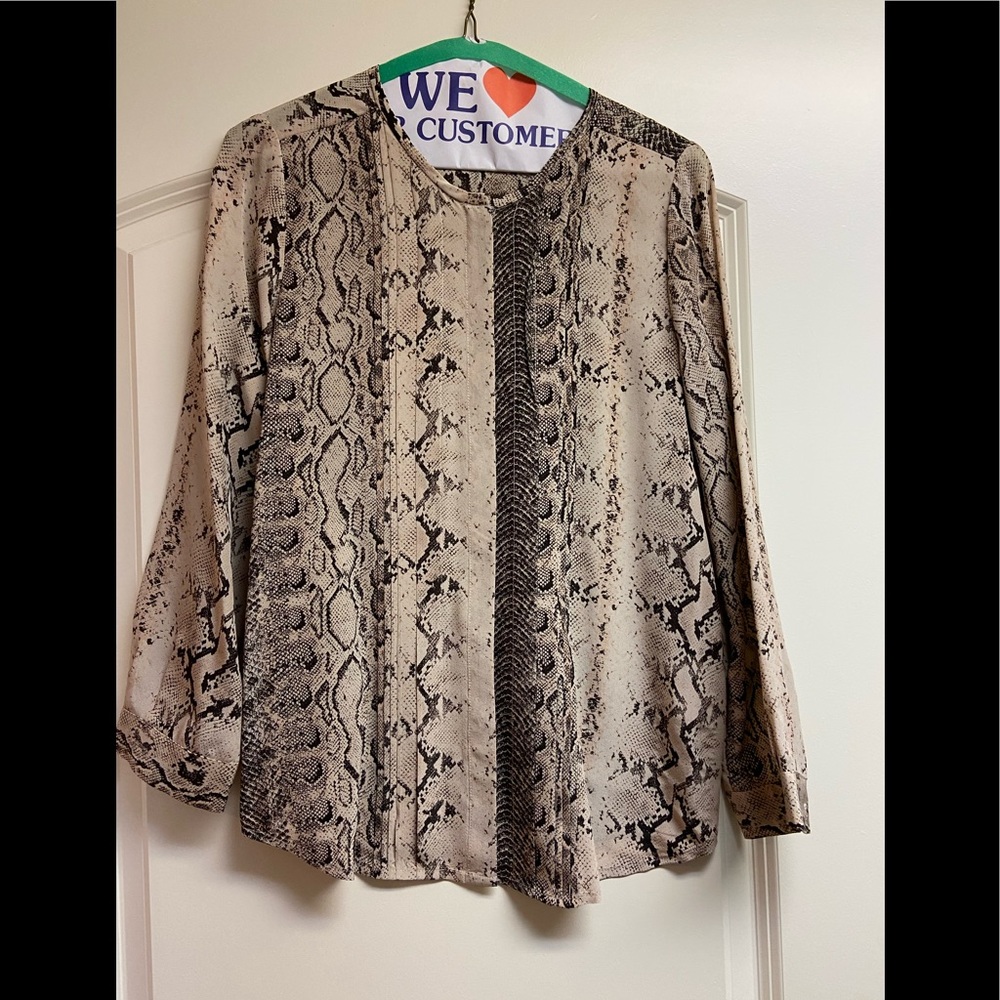 Josie Silk pleated front top